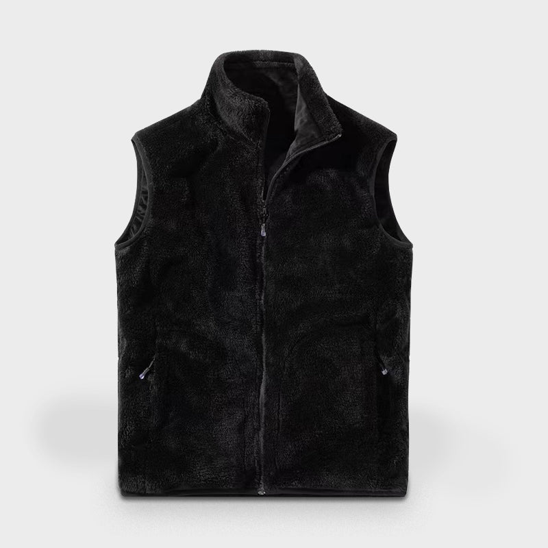 Sweat Plaid Chauffant Sans Manche