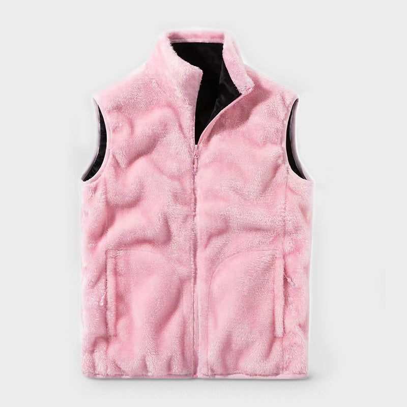 Sweat Plaid Chauffant Sans Manche